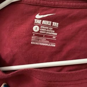 Maroon Nike shirt Womens size small